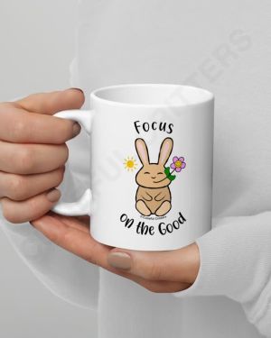 Focus On The Good White Glossy Mug