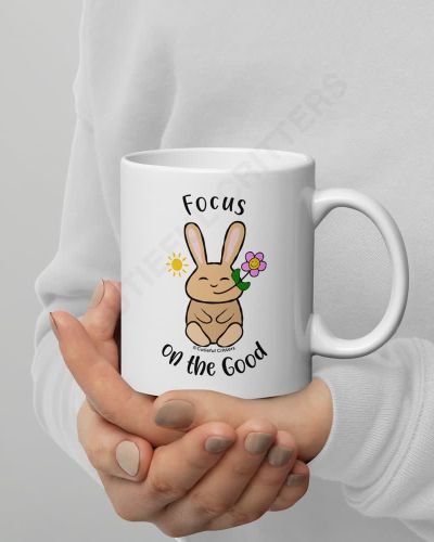 Focus On The Good White Glossy Mug
