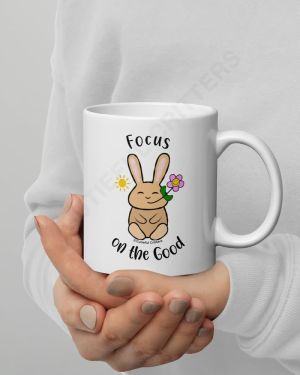 Focus On The Good White Glossy Mug