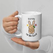 Focus On The Good White Glossy Mug