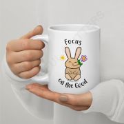 Focus On The Good White Glossy Mug